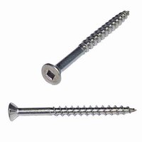 SQDSC83S #8 X 3" Bugle Head, Square Drive, Deck Screw, 300 Series Stainless